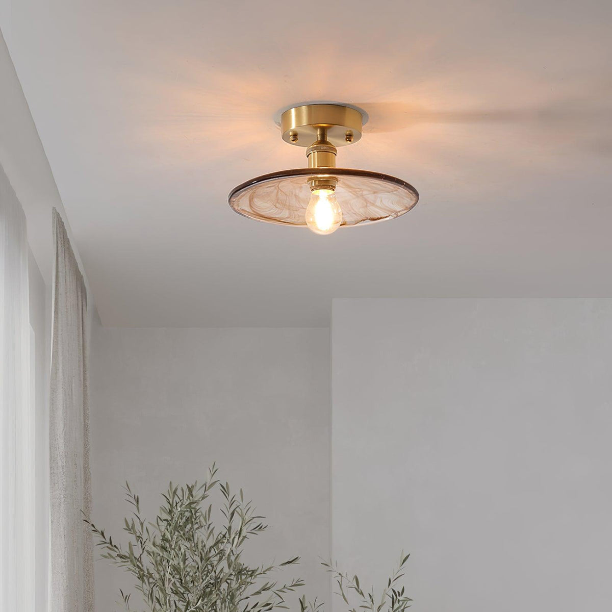 Islenbrook Glass Ceiling Light-Moonnatur