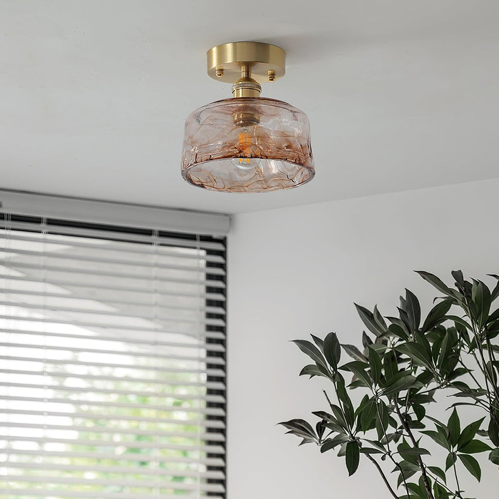 Islenbrook Glass Ceiling Light-Moonnatur