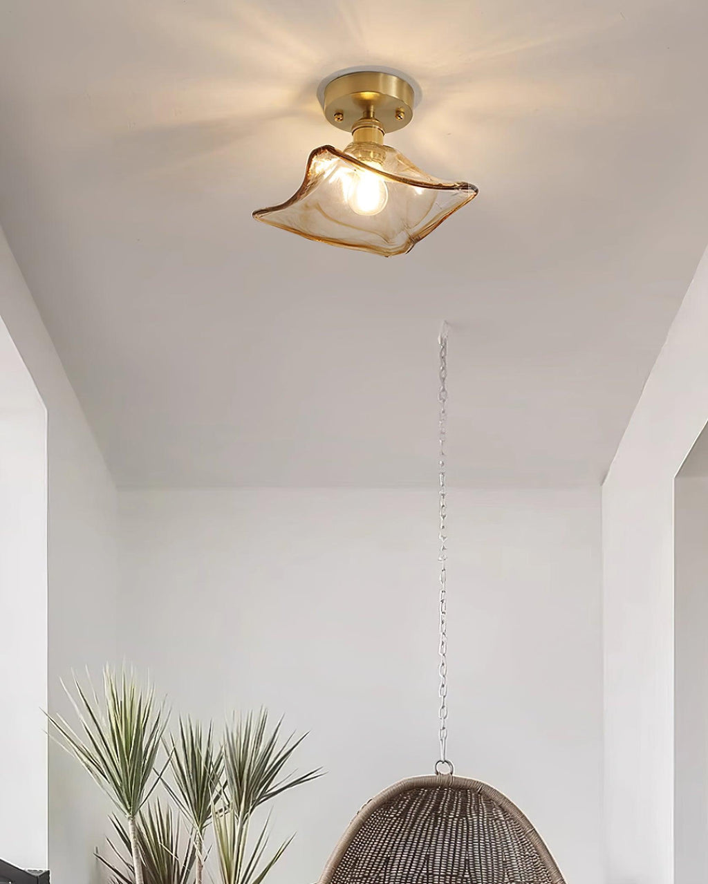 Islenbrook Glass Ceiling Light-Moonnatur