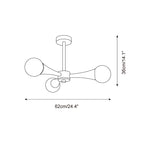 Veyrenheath Travertine Ceiling Light-Moonnatur
