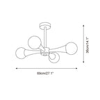 Veyrenheath Travertine Ceiling Light-Moonnatur