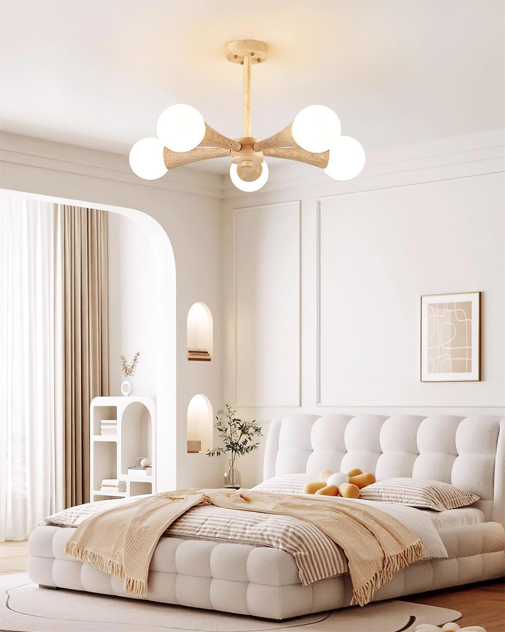 Veyrenheath Travertine Ceiling Light-Moonnatur