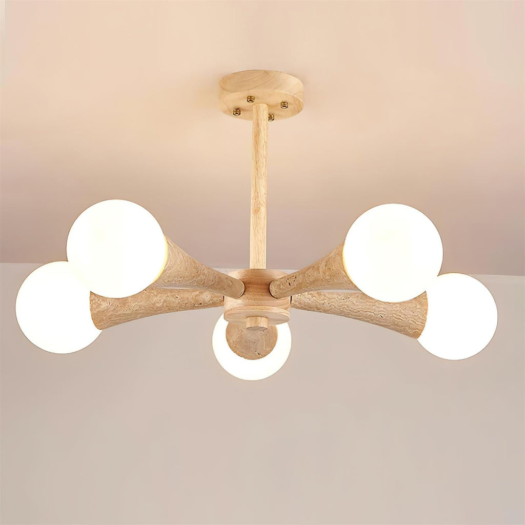 Veyrenheath Travertine Ceiling Light-Moonnatur