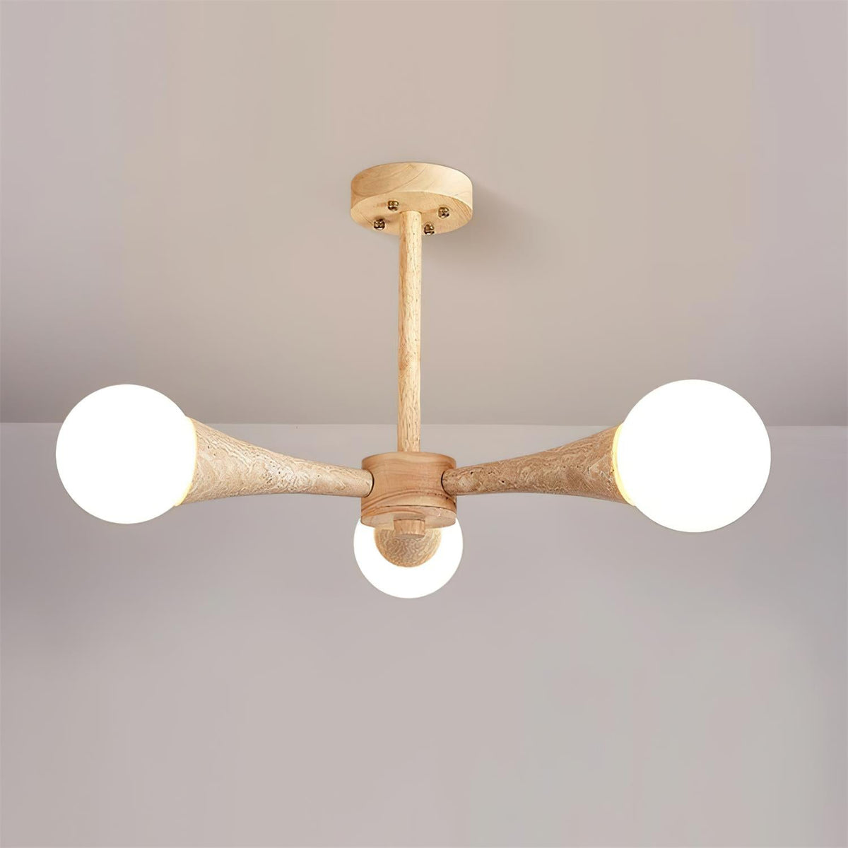 Veyrenheath Travertine Ceiling Light-Moonnatur