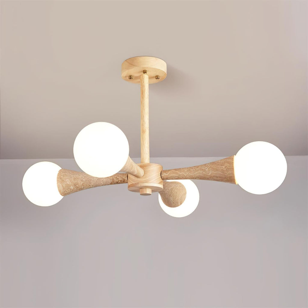 Veyrenheath Travertine Ceiling Light-Moonnatur