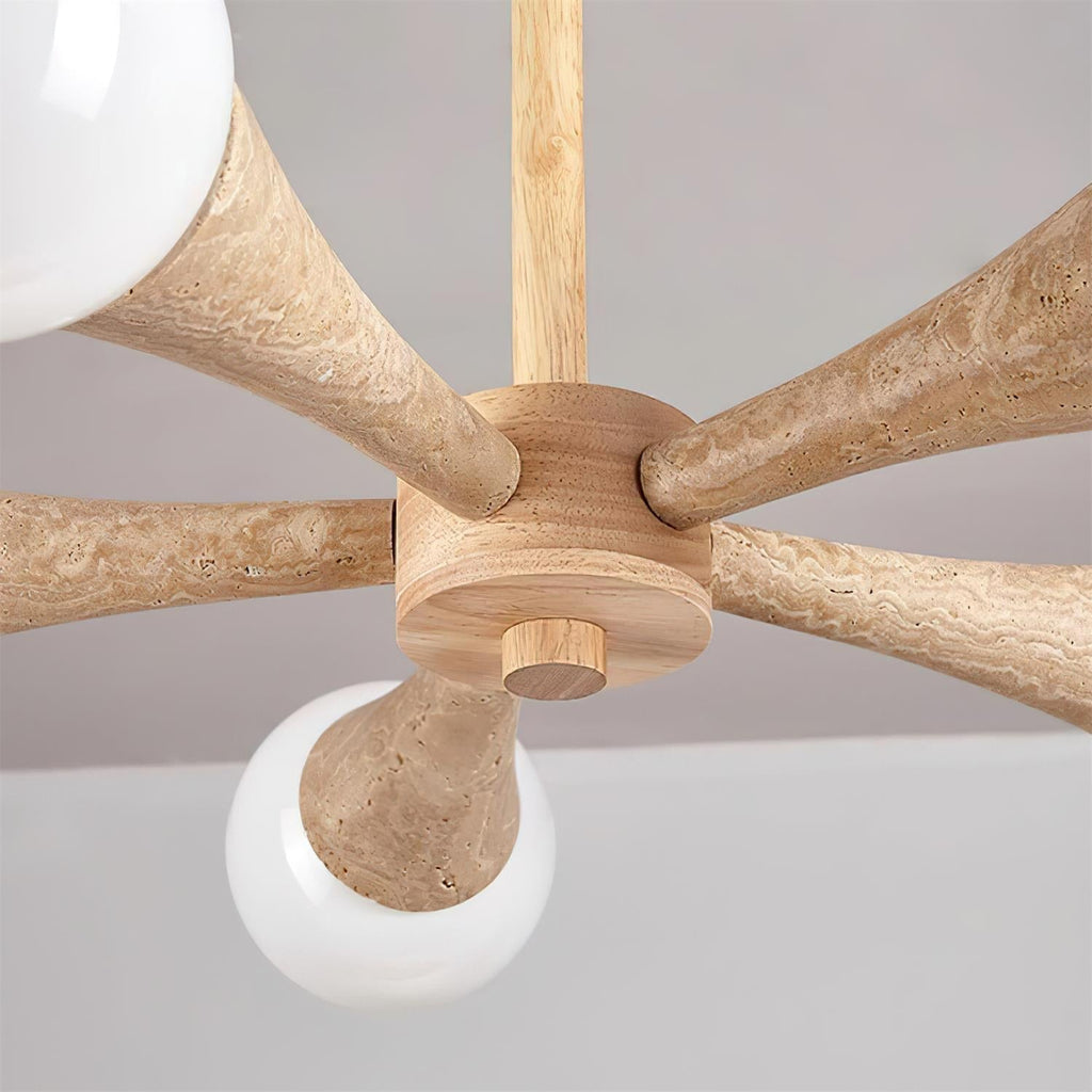 Veyrenheath Travertine Ceiling Light-Moonnatur