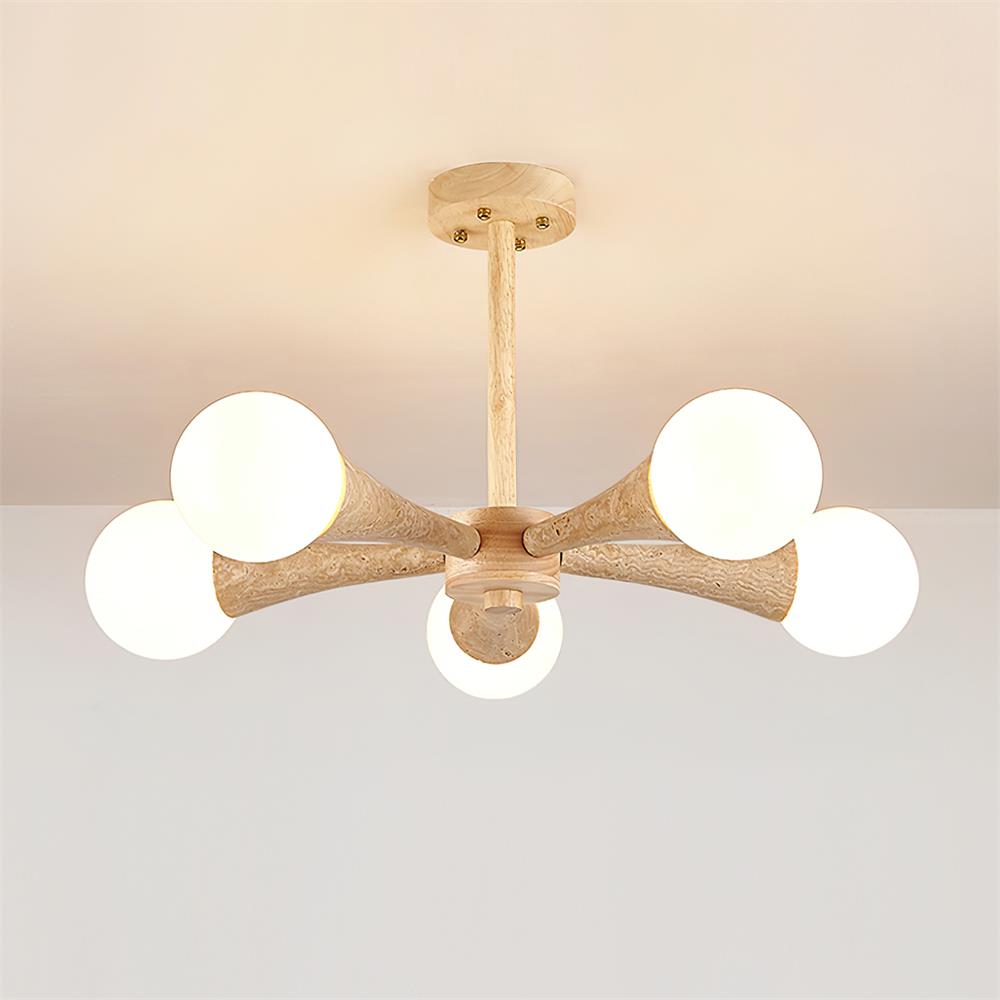 Veyrenheath Travertine Ceiling Light-Moonnatur