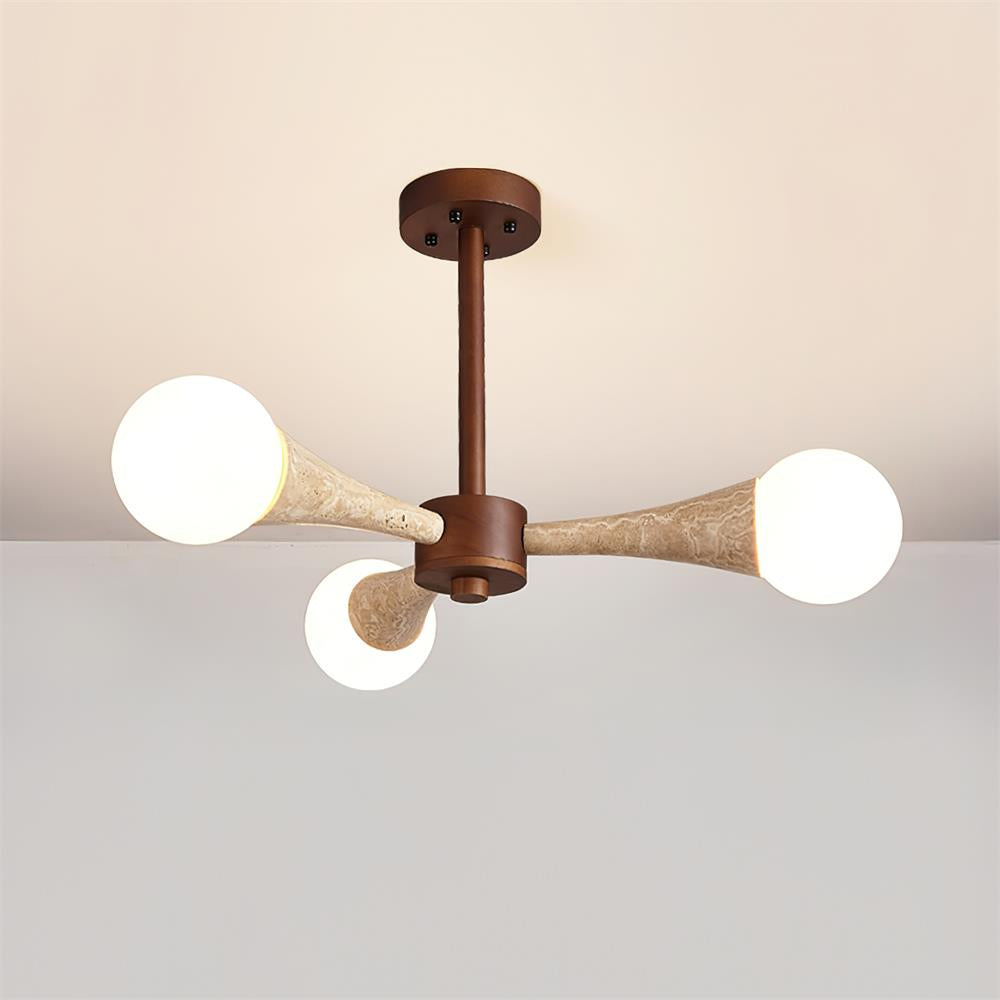 Veyrenheath Travertine Ceiling Light-Moonnatur