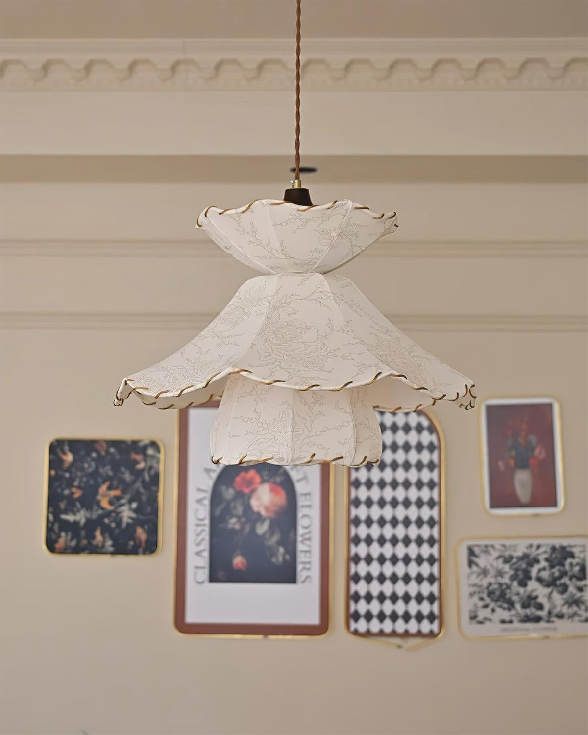 Farnelevia Fabric Pendant Light-Moonnatur