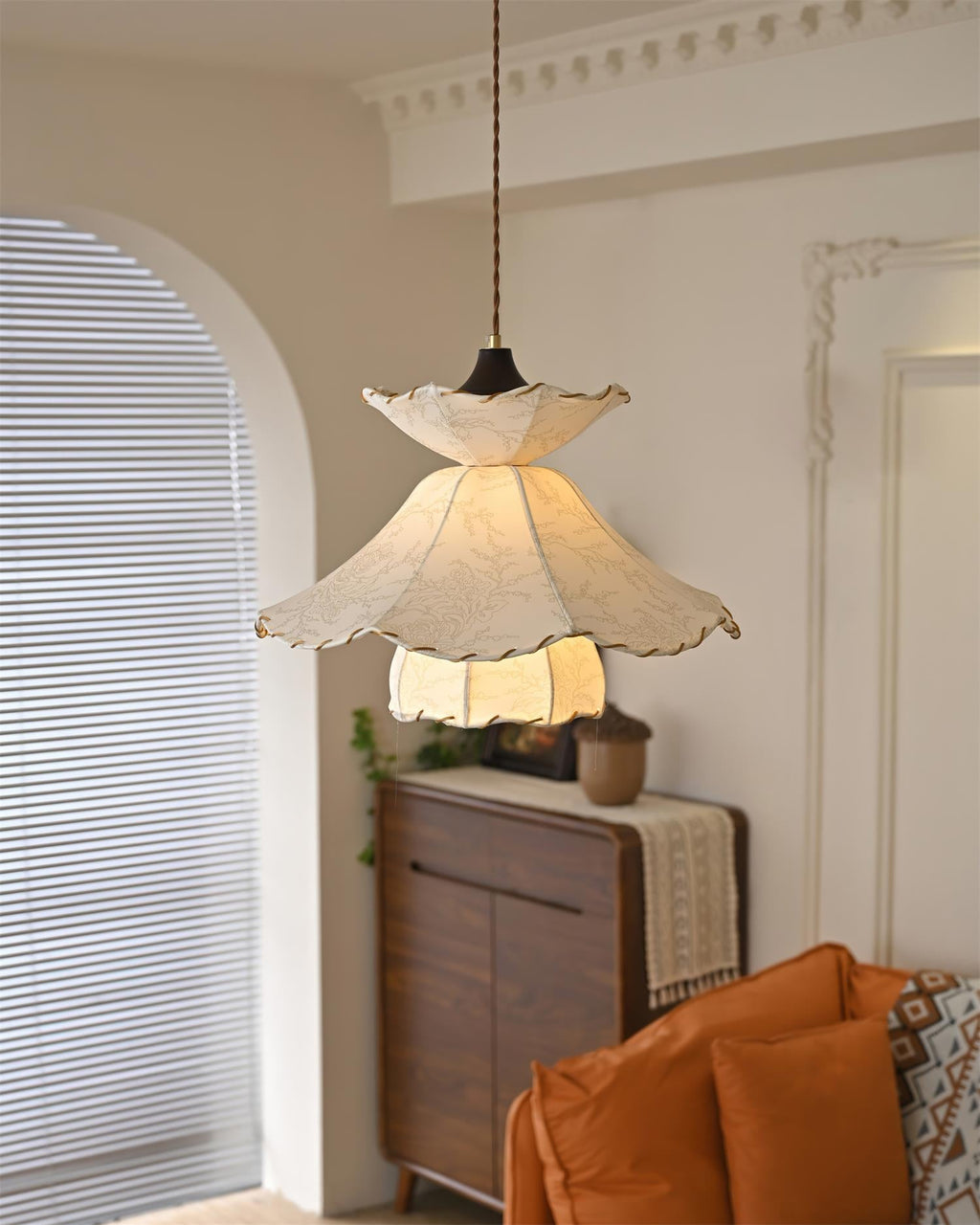 Farnelevia Fabric Pendant Light-Moonnatur