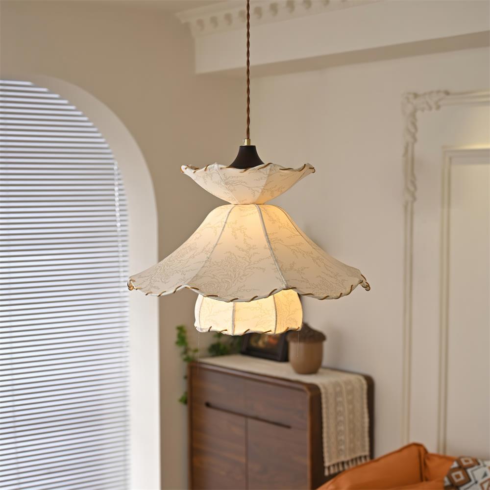 Farnelevia Fabric Pendant Light-Moonnatur