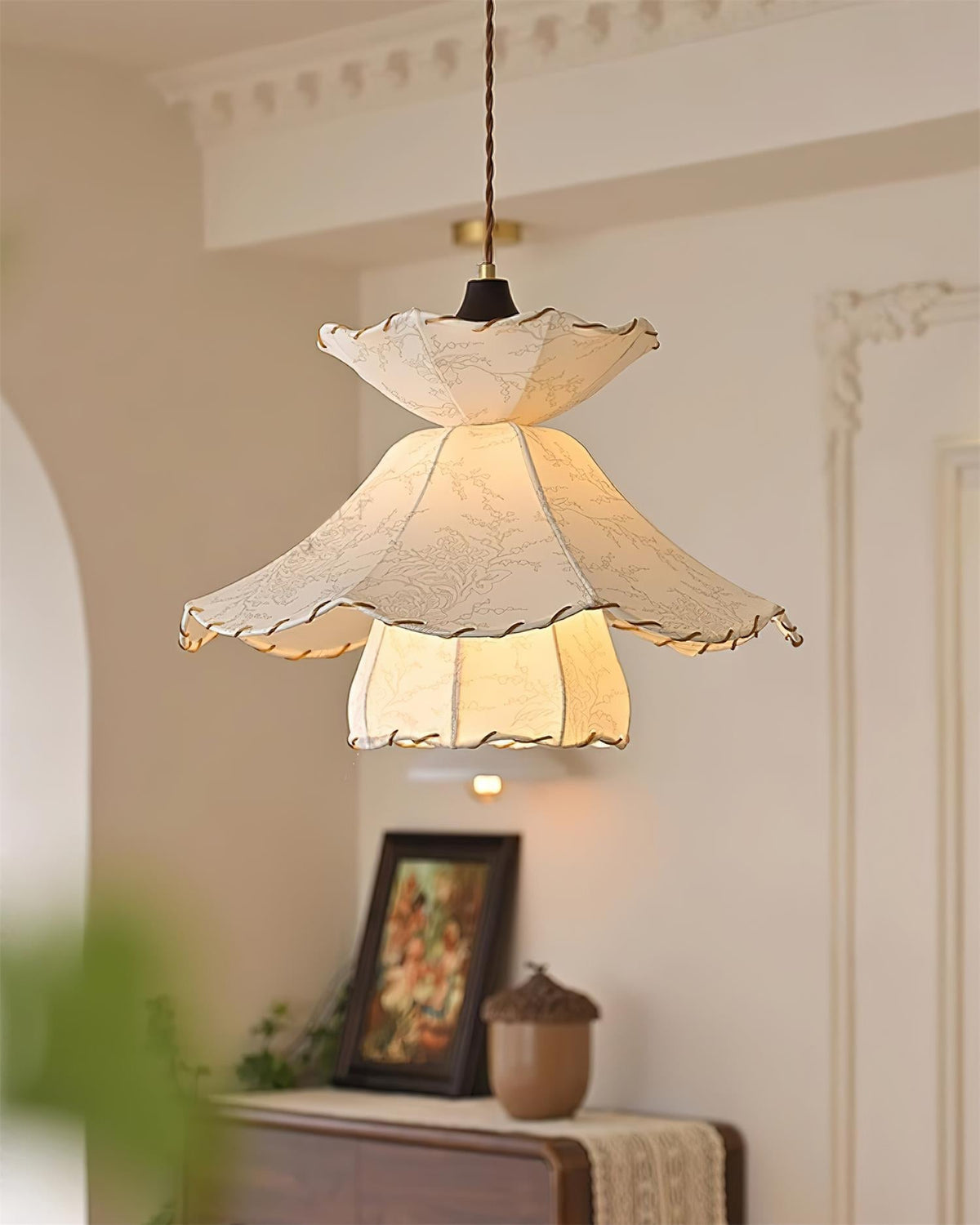 Farnelevia Fabric Pendant Light-Moonnatur