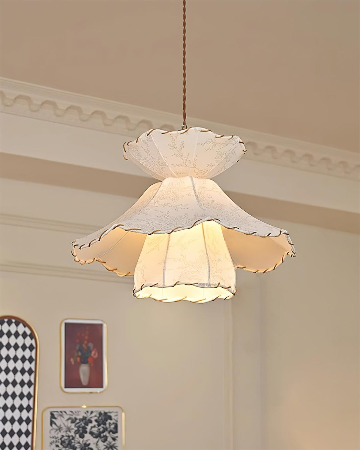 Farnelevia Fabric Pendant Light-Moonnatur