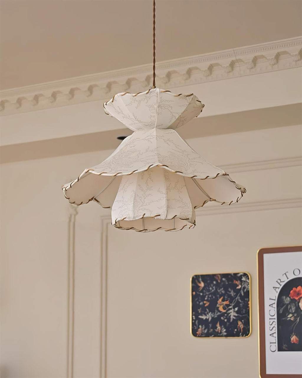 Farnelevia Fabric Pendant Light-Moonnatur