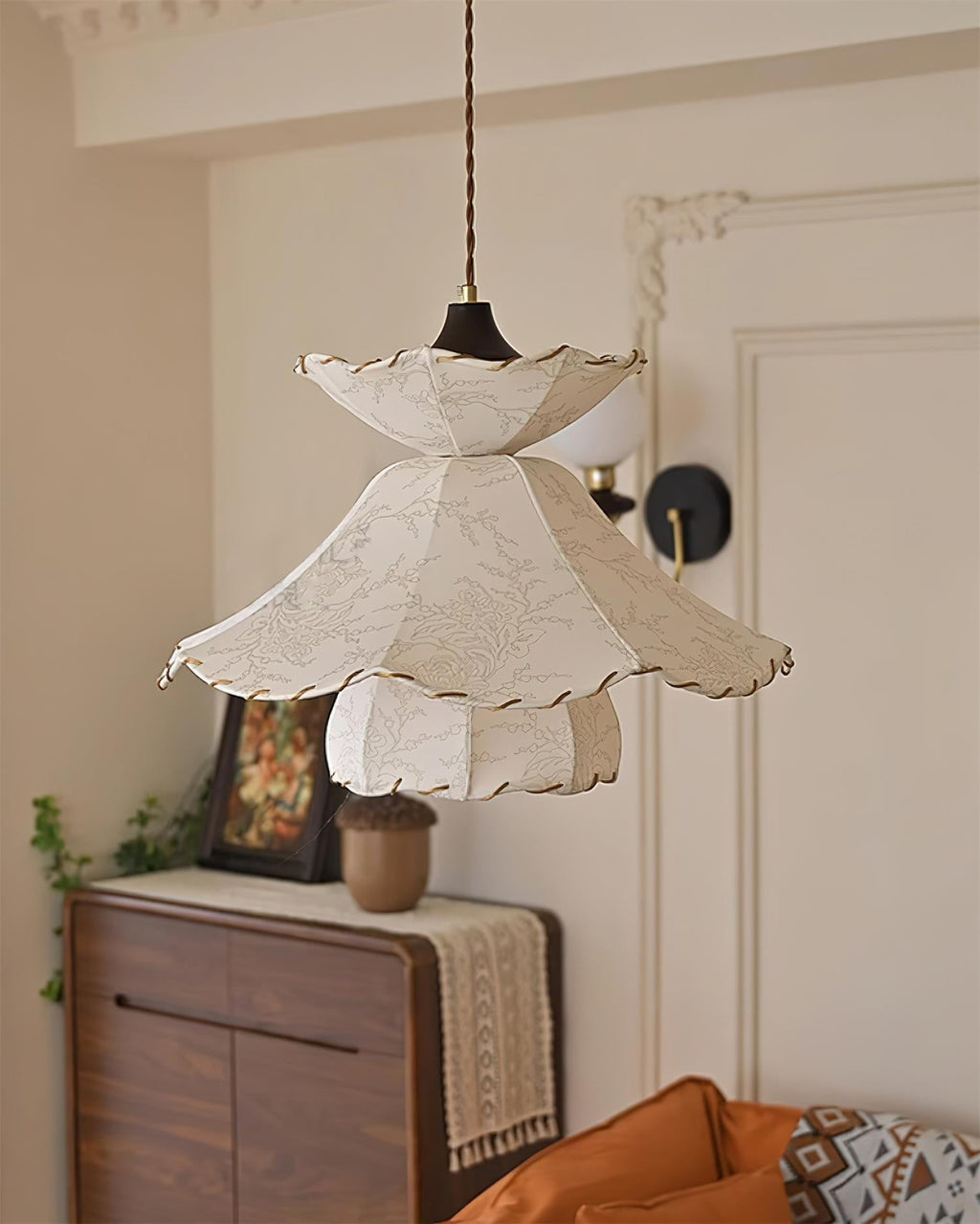 Farnelevia Fabric Pendant Light-Moonnatur