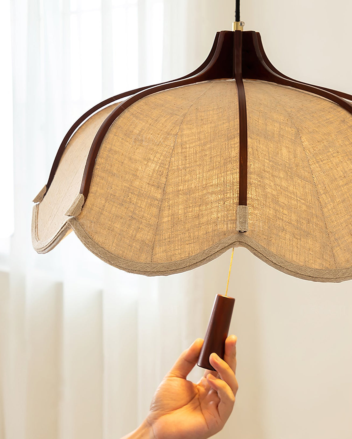 Cumberlynne Fabric Pendant Light-Moonnatur