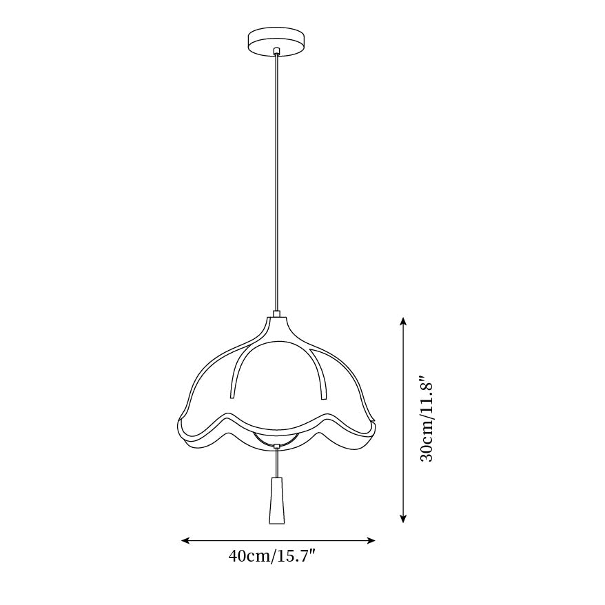 Cumberlynne Fabric Pendant Light-Moonnatur