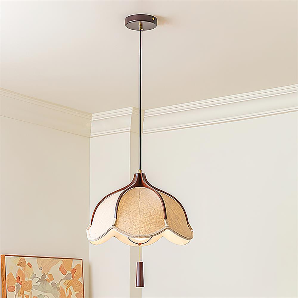 Cumberlynne Fabric Pendant Light-Moonnatur
