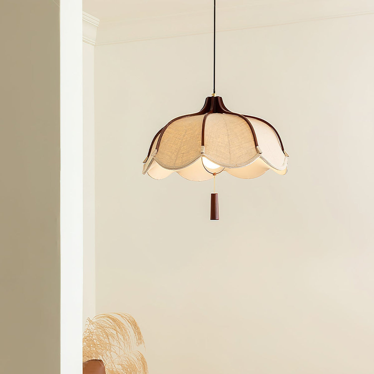 Cumberlynne Fabric Pendant Light-Moonnatur