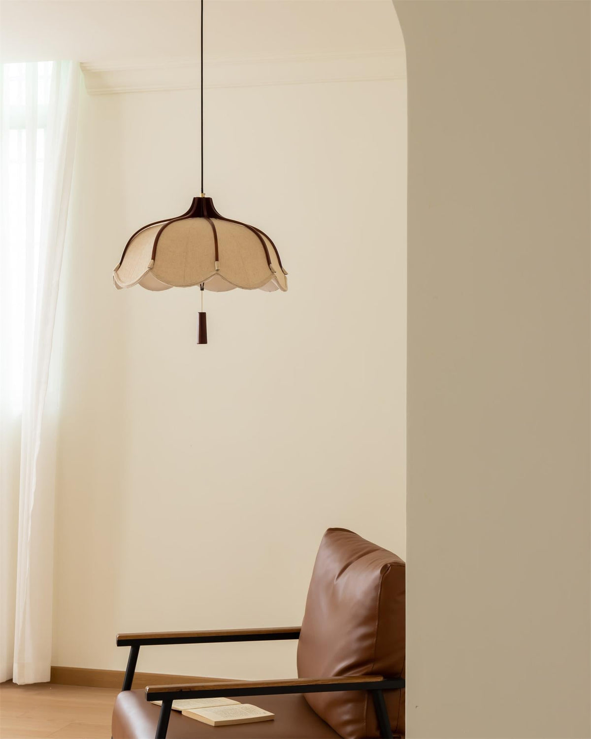 Cumberlynne Fabric Pendant Light-Moonnatur