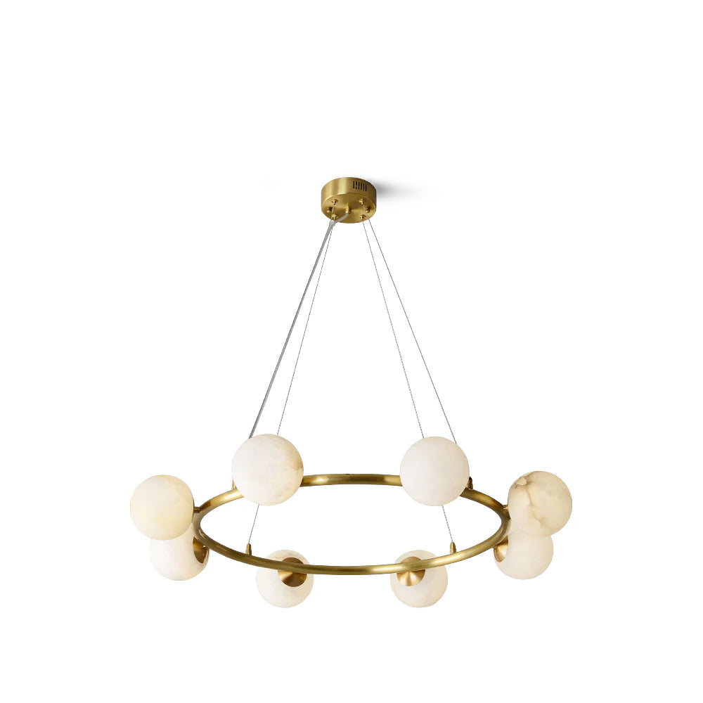 Barrowgrove Alabaster Chandelier-Moonnatur