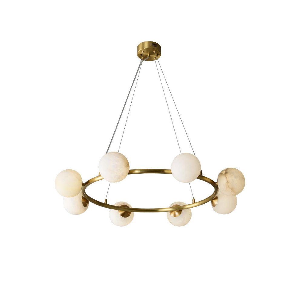 Barrowgrove Alabaster Chandelier-Moonnatur