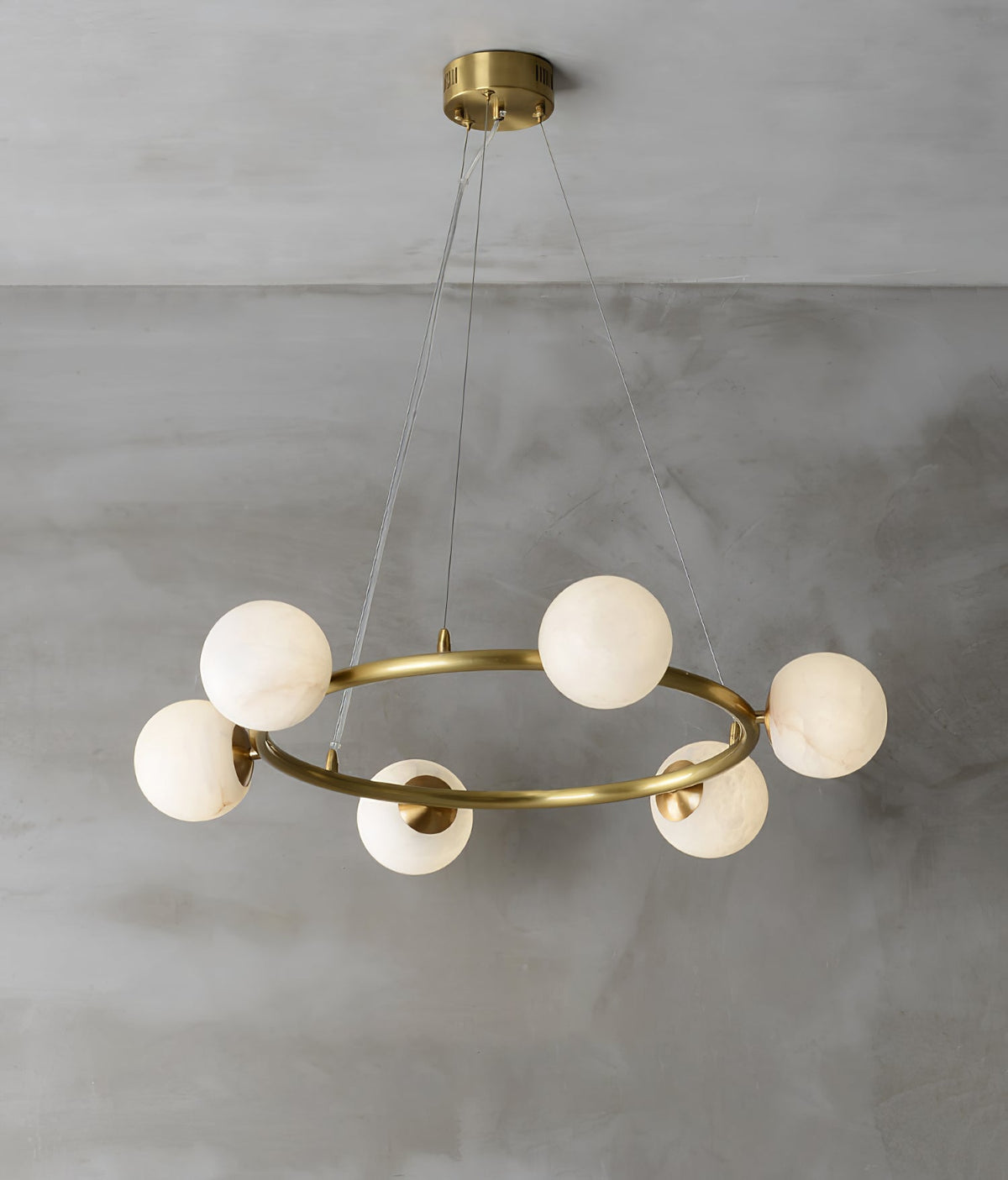 Barrowgrove Alabaster Chandelier-Moonnatur