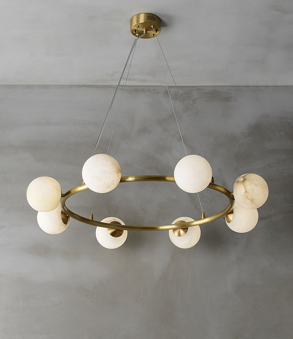 Barrowgrove Alabaster Chandelier-Moonnatur
