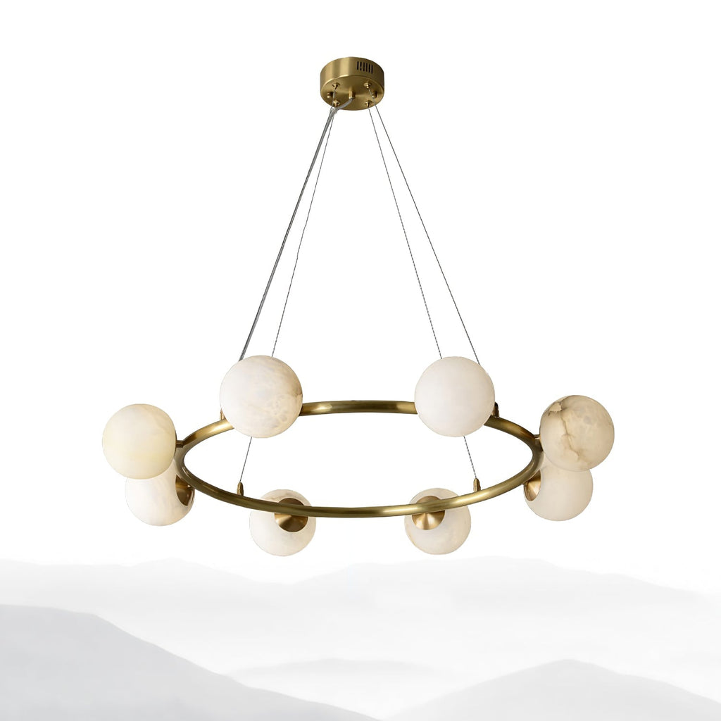 Barrowgrove Alabaster Chandelier-Moonnatur