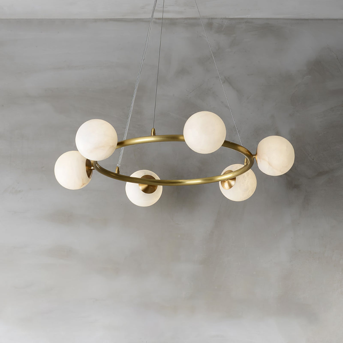 Barrowgrove Alabaster Chandelier-Moonnatur