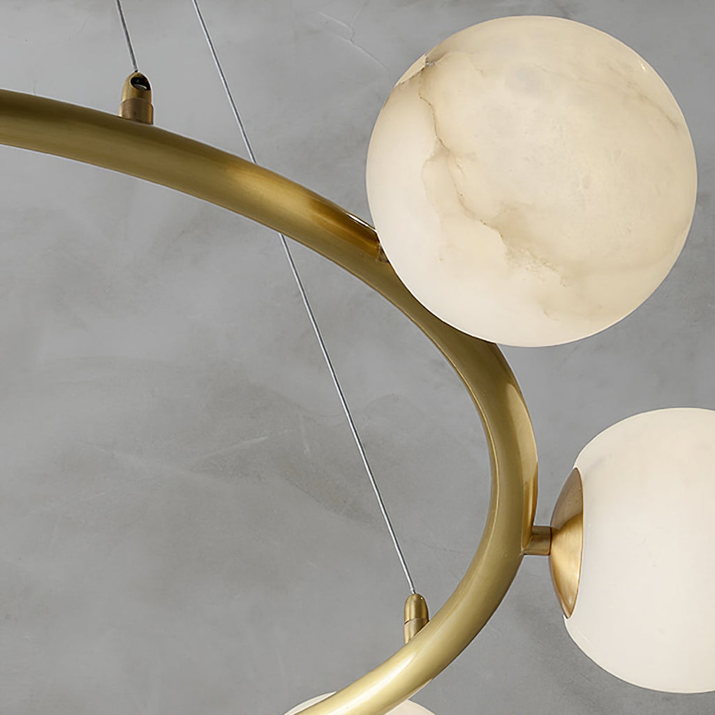 Barrowgrove Alabaster Chandelier-Moonnatur