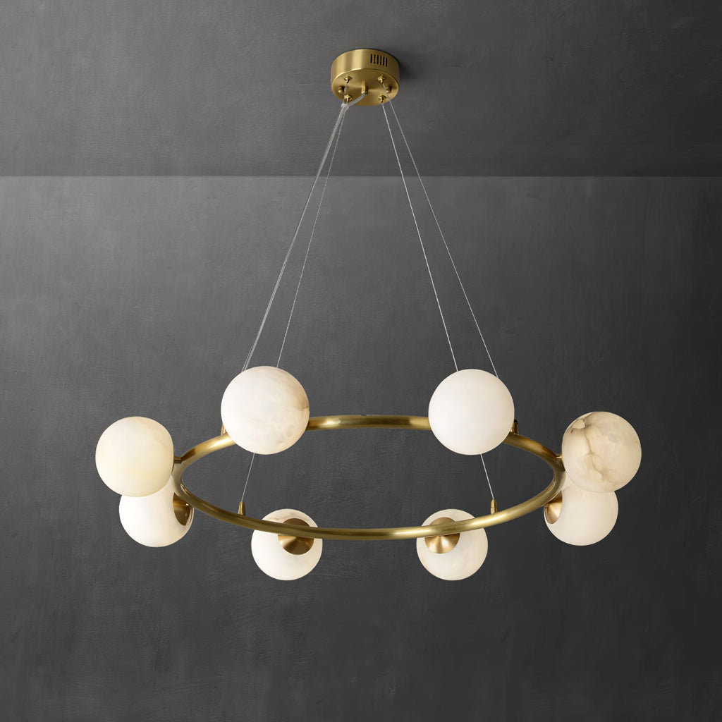 Barrowgrove Alabaster Chandelier-Moonnatur