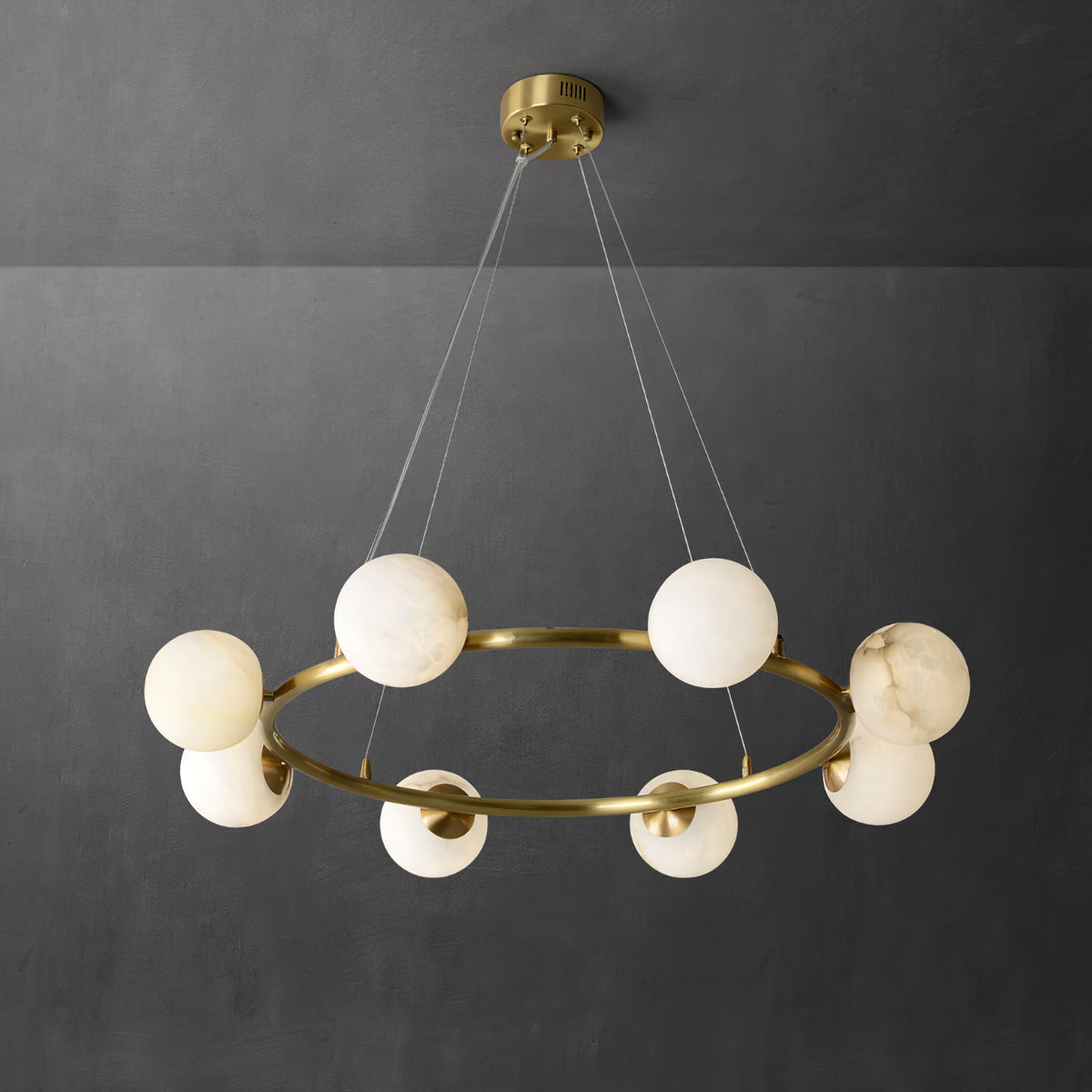 Barrowgrove Alabaster Chandelier-Moonnatur