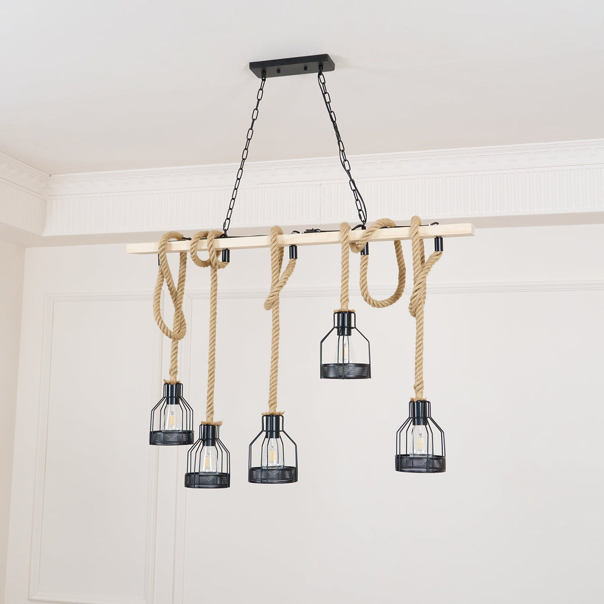 Tardenelia Rope Pendant Light-Moonnatur