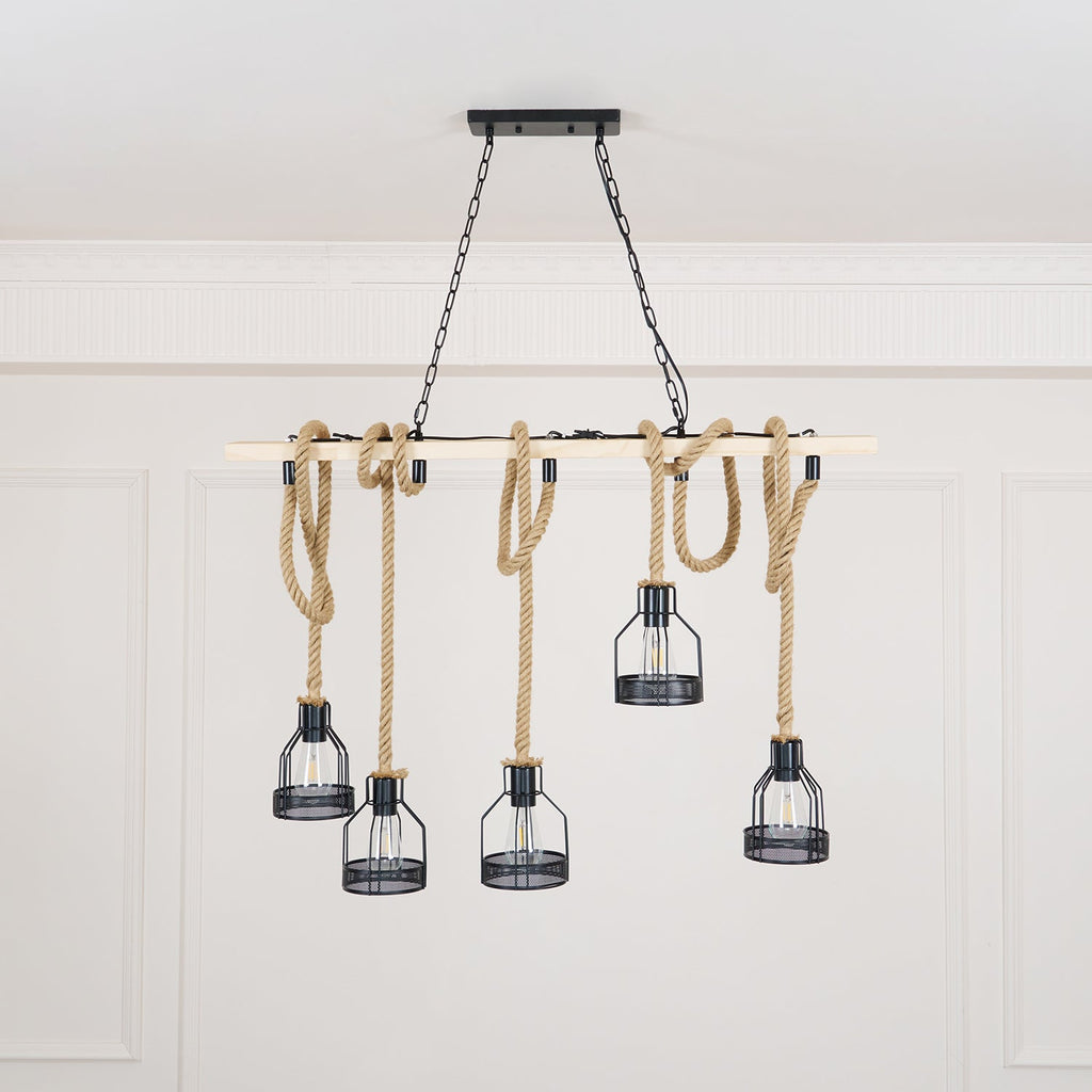 Tardenelia Rope Pendant Light-Moonnatur