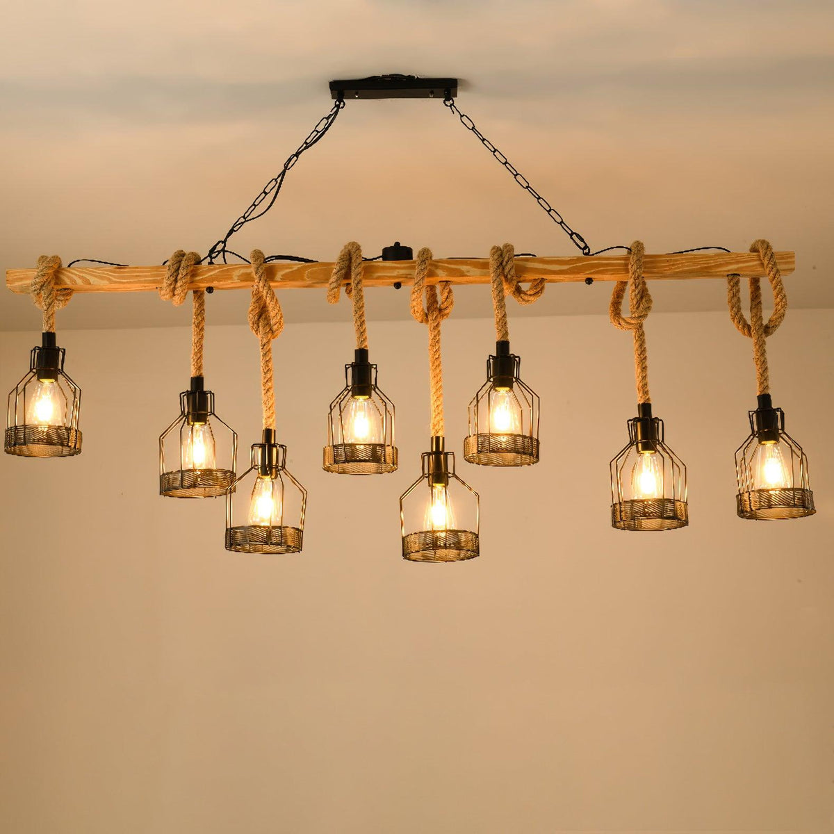 Tardenelia Rope Pendant Light-Moonnatur