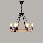 Maelora Hemp Rope Chandelier-Moonnatur