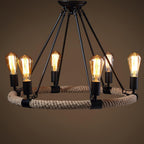 Maelora Hemp Rope Chandelier-Moonnatur