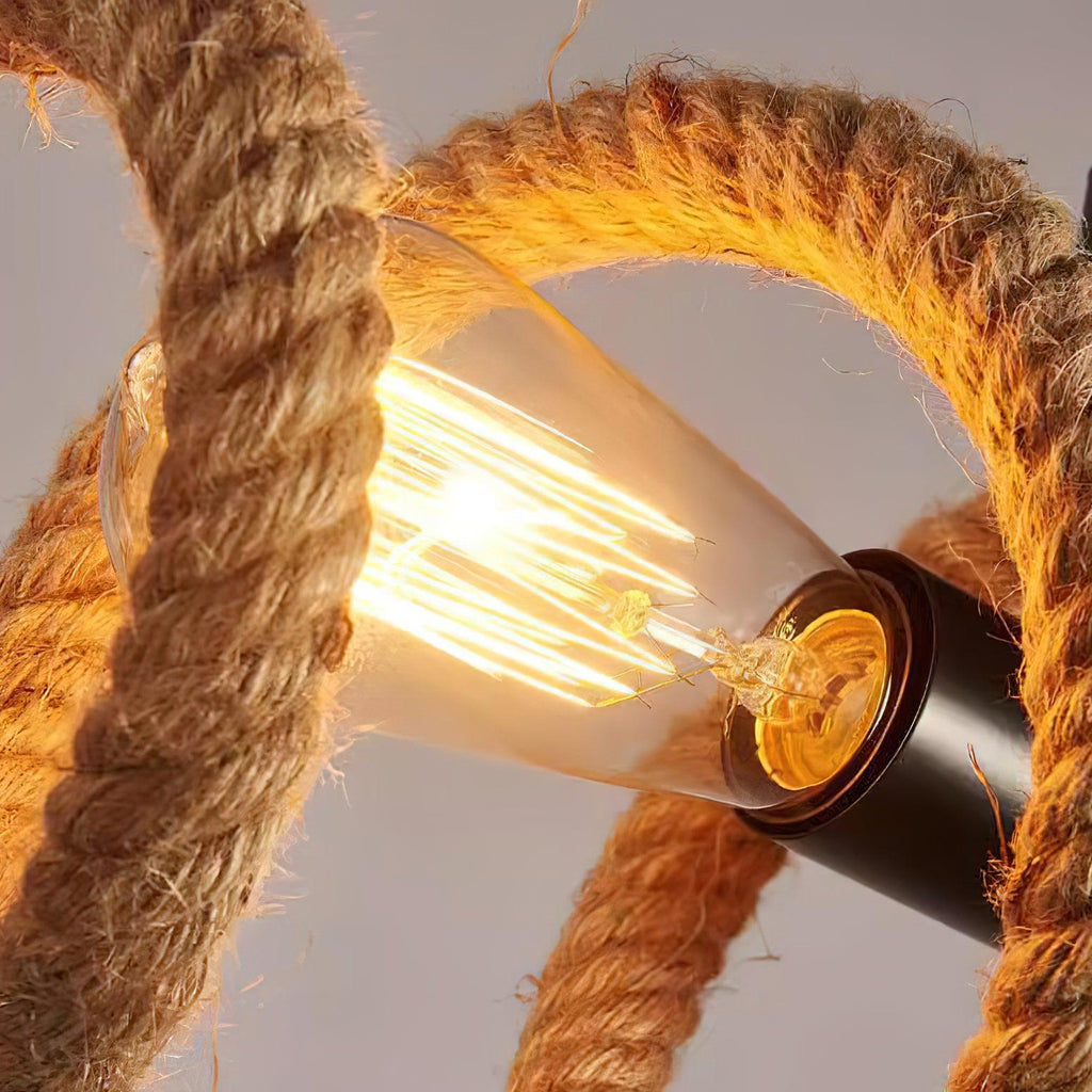Fendelwynne Hemp Rope Chandelier-Moonnatur
