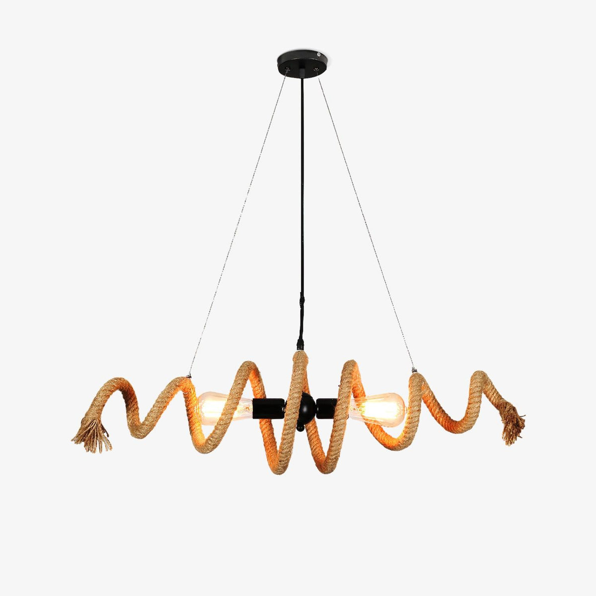Fendelwynne Hemp Rope Chandelier-Moonnatur