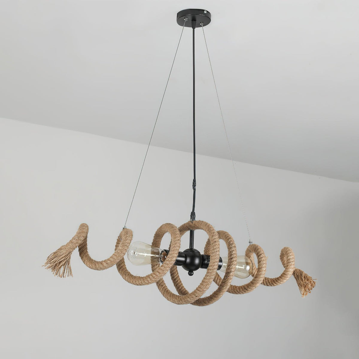 Fendelwynne Hemp Rope Chandelier-Moonnatur