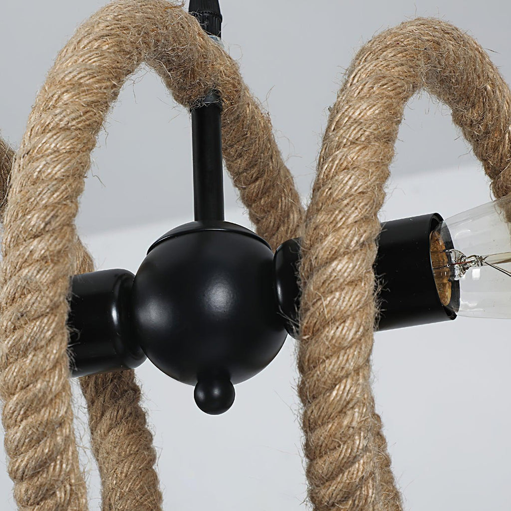 Fendelwynne Hemp Rope Chandelier-Moonnatur