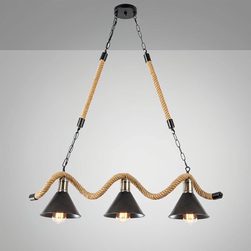 Garrowina Hemp Rope Chandelier-Moonnatur