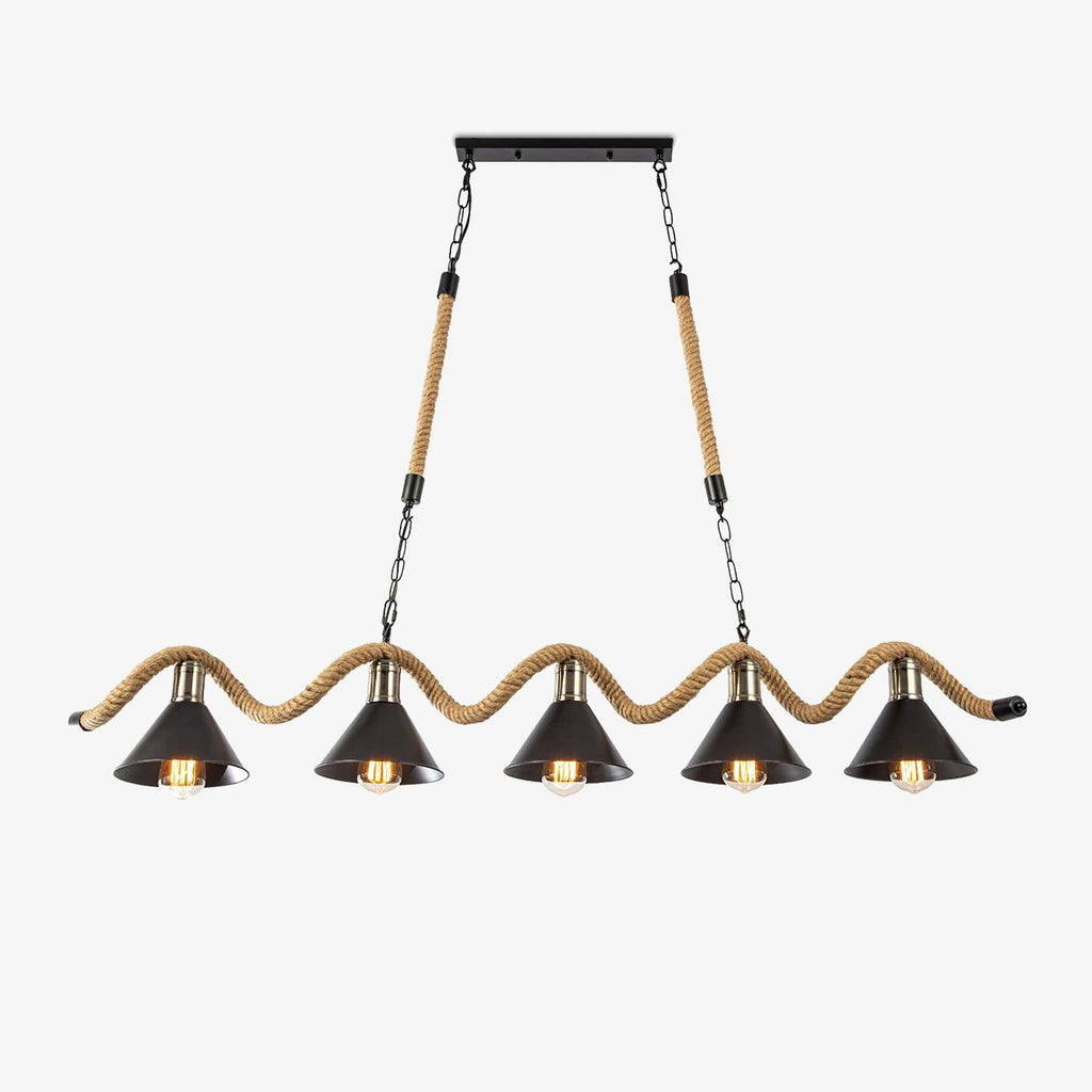 Garrowina Hemp Rope Chandelier-Moonnatur