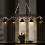 Garrowina Hemp Rope Chandelier-Moonnatur