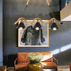 Garrowina Hemp Rope Chandelier-Moonnatur