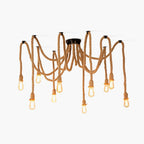Wrenalia Hemp Rope Chandelier-Moonnatur