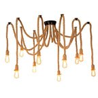 Wrenalia Hemp Rope Chandelier-Moonnatur