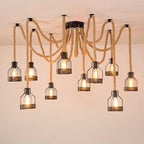 Wrenalia Hemp Rope Chandelier-Moonnatur
