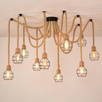 Wrenalia Hemp Rope Chandelier-Moonnatur